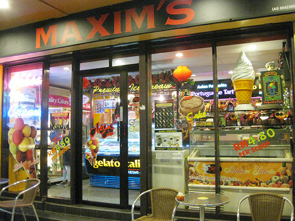 海外挙式、または海外ウエディングのペナン島アイスクリームのお店「MAXIM’S」
