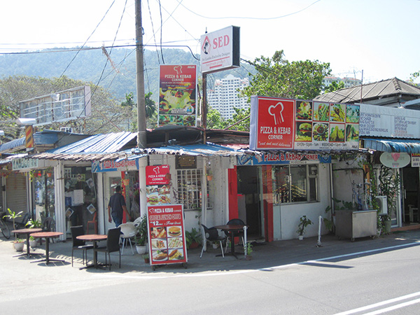 海外ウエディング 海外挙式 マレーシアウエディング ペナン島 ピザとケバブハンバーガーショップ