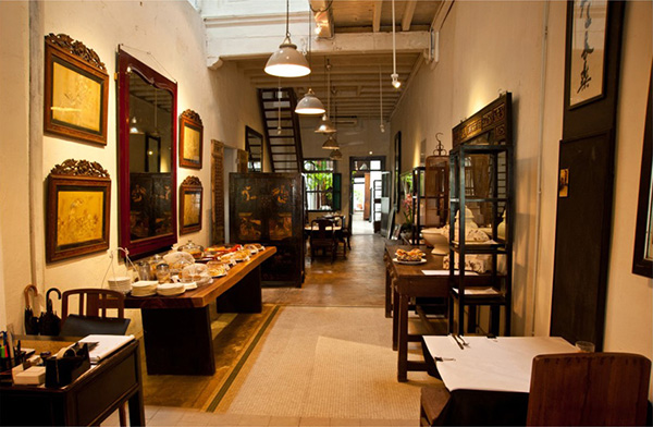 海外ウエディング、海外挙式　マレーシアウエディング　ペナン島　China House　チャイナ ハウス　1階カフェ、レストラン