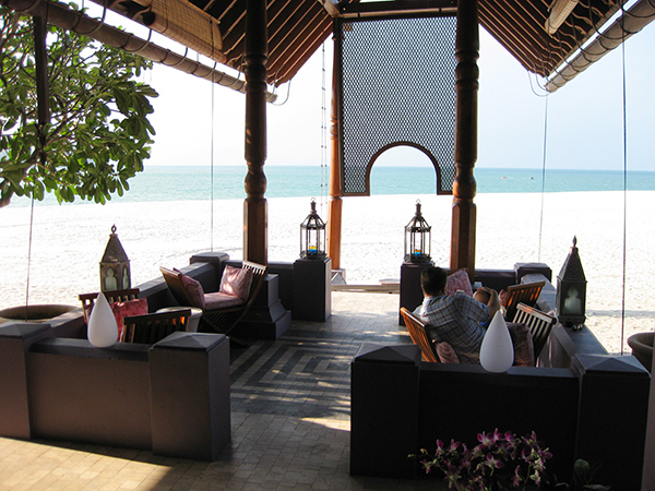 Barでウェルカムドリンク