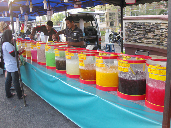 ランカウイ島　ナイトマーケット　ジュース